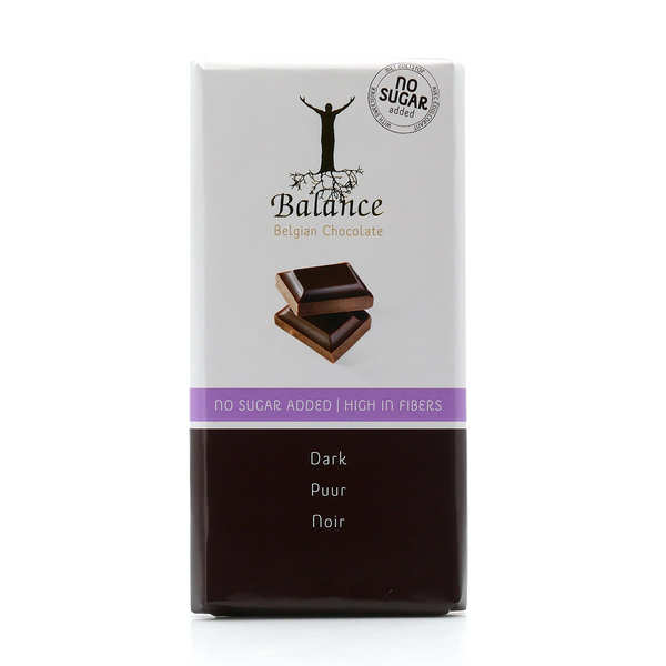 Chocolat noir sans sucre au maltitol - tablette 100g