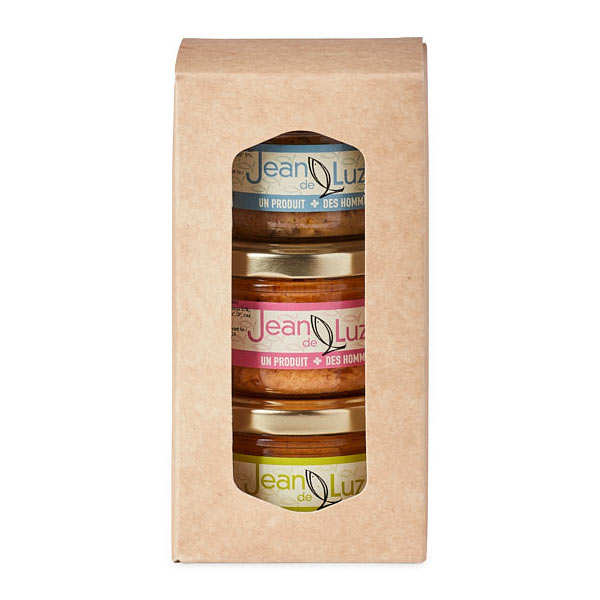 Assortiment de terrines de la mer du pays basque - les 3 verrines de 85g