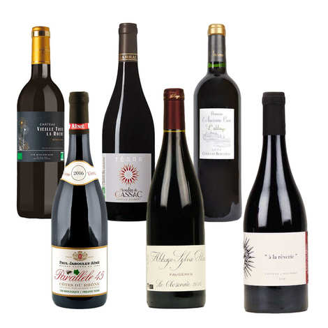 6 Premium Organic Red Wines From France