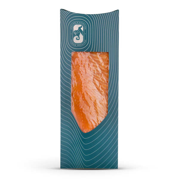 Saumon fumé d'Ecosse bio - Plaque de 10 tranches - Fumage d'Angresse