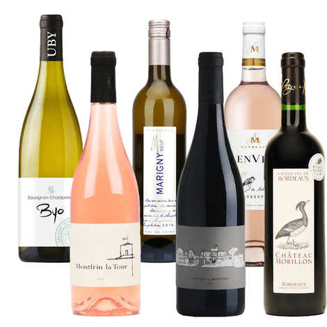 6 assorted Organic Wines from France