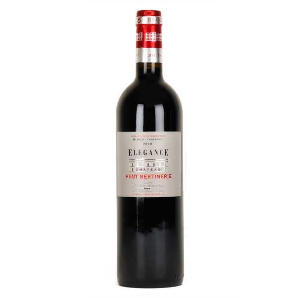 Château haut bertinerie blaye côtes de bordeaux elégance rouge - 14% - 2010 - bouteille 75cl