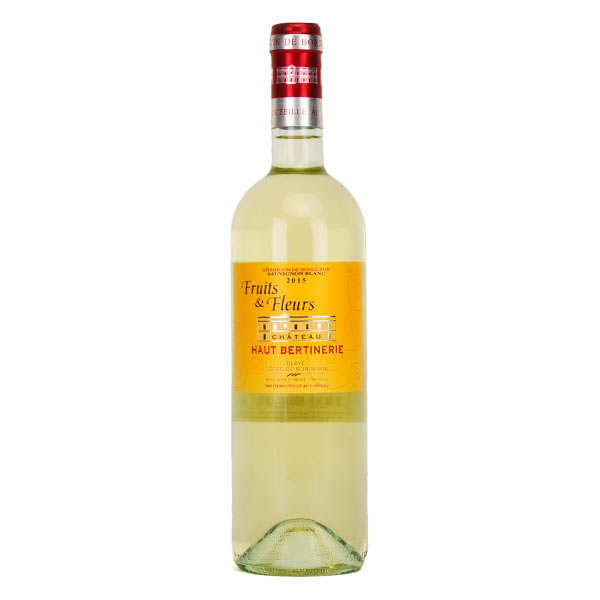 Château haut bertinerie blaye côtes de bordeaux fruits et fleurs blanc - 13.5% - 2015 - bouteille 75cl