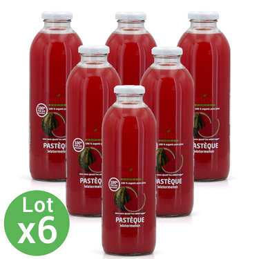 Pur jus de pastèque bio 6 bouteilles offre promo Pur jus de pastèque bio 6 bouteilles offre promo