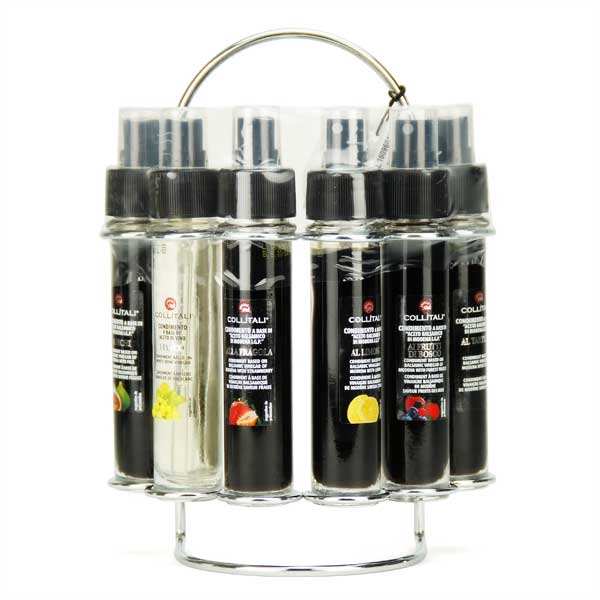 Farandole de vinaigres balsamiques italiens aux fruits en spray - 6 tubes verre 30ml