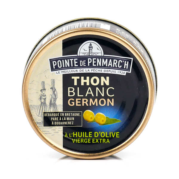 Thon blanc Germon à l'huile d'olive vierge extra - Boîte de 80g