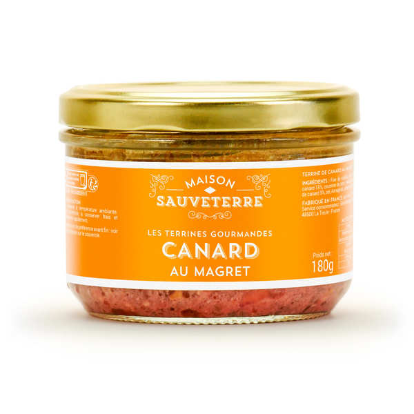 Terrine gourmande de canard au magret - 3 verrines de 180g