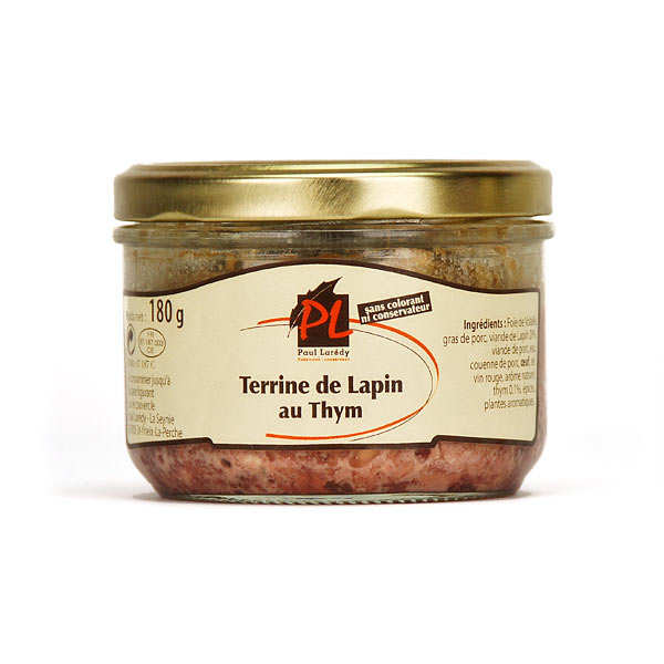 Terrine de lapin au thym - 3 verrines de 180g