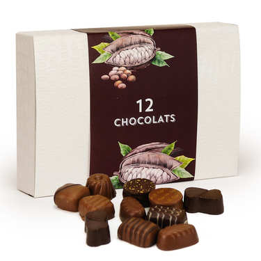 Assortment of Black and Milk Chocolates 125g box Assortment of Black and Milk Chocolates 125g box