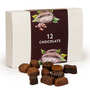 Ballotin de chocolats fins noirs et au lait assortis 125g