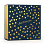 Boite cadeau carrée aimantée bleue et blanche tendance