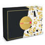 Trendy Rectangular Gift Box with Golden Terrazzo Pattern