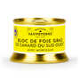 Bloc de foie gras de canard avec 30% de morceaux du Sud-Ouest (IGP)