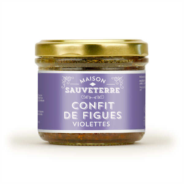 Confit de figues violettes - 3 verrines de 100g