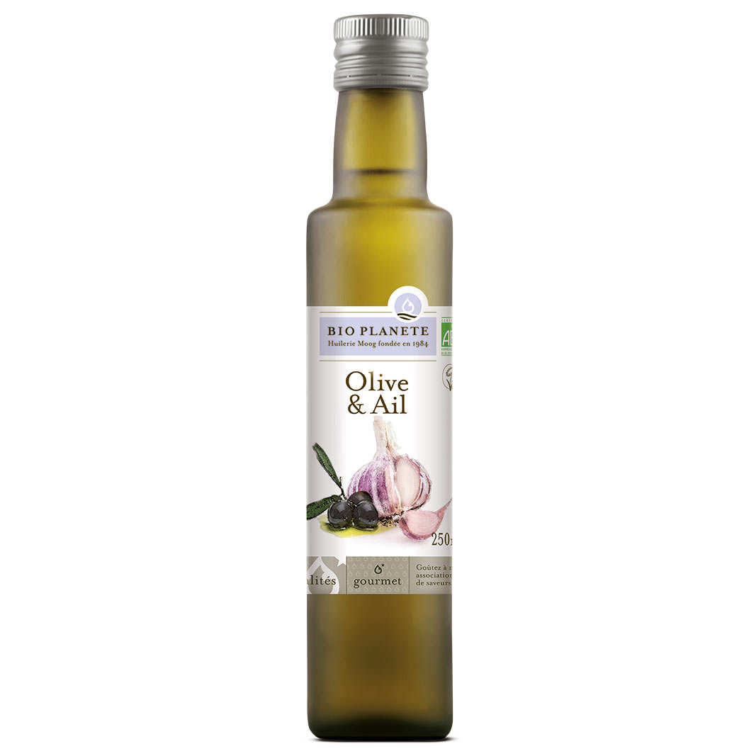 Organic Olive Oil and Garlic Mixture BioPlanète