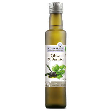 Huile d'olive et basilic bio Huile d'olive et basilic bio