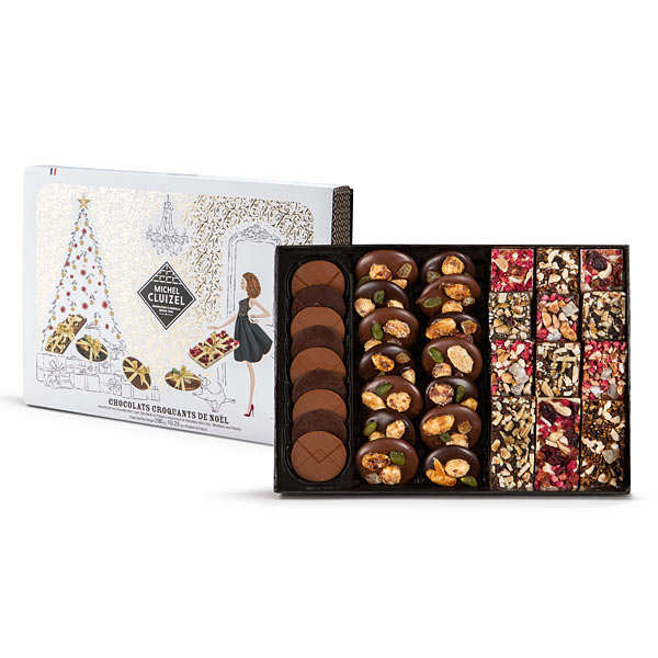 Boîte de chocolats croquants de Noel