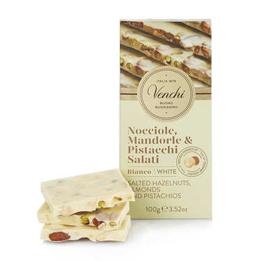 White Chocolate Hazelnut Bar with Salted Nuts White Chocolate Hazelnut Bar with Salted Nuts
