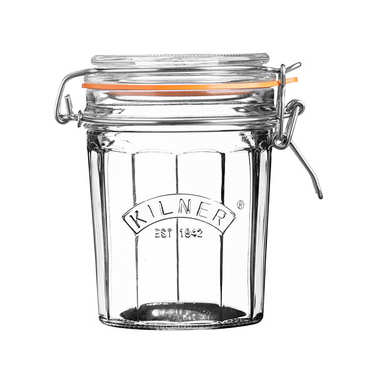 Faceted Clip Top Jar Faceted Clip Top Jar
