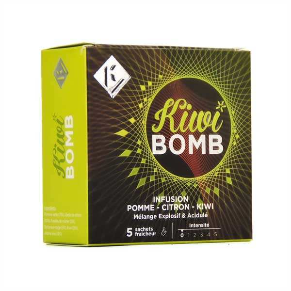 Kiwi bomb - infusion pomme kiwi citron - boite 5 sachets