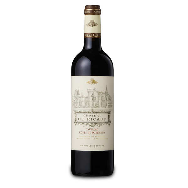 Château de ricaud aoc cadillac - côtes de bordeaux - 2012 - bouteille 75cl