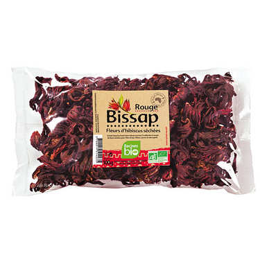 Organic Dried Red Bissap Flowers Organic Dried Red Bissap Flowers