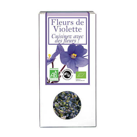Fleurs de violette comestible bio pour infusion et cuisine - Aromandise