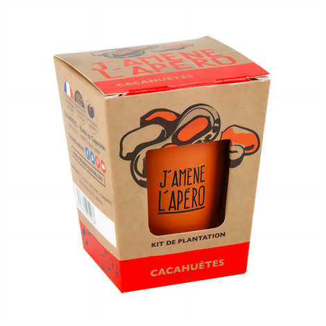 Radis et Capucine - Pot de culture "J'amène l'apéro" : graines de cacahuètes