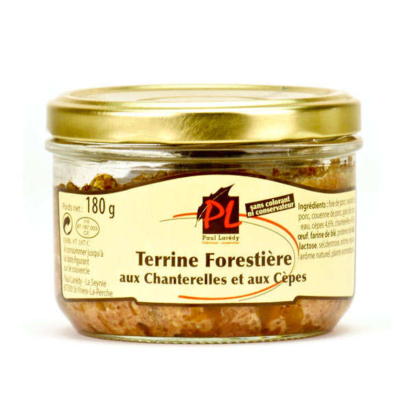 Terrine forestière aux chanterelles et aux cèpes Paul Larédy Paul Laredy