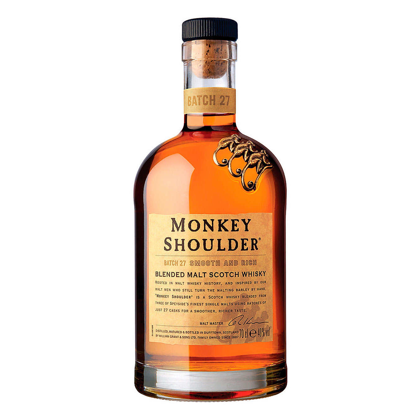 Triple Malt Scotch Whisky - Monkey Shoulder - 40% - William Grant & Sons