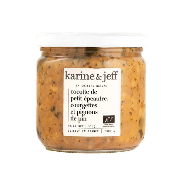 Cocotte petit épeautre, courgettes et pignons bio - bocal 350g