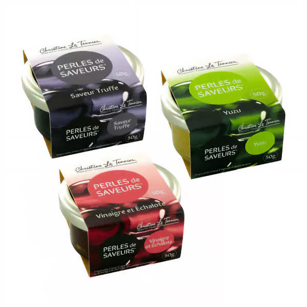 Assortiment de perles de saveurs de fêtes - lot 3 verrines