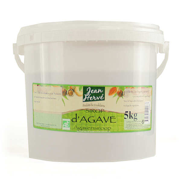 Sirop d'agave bio en seau de 5kg - Jean Hervé