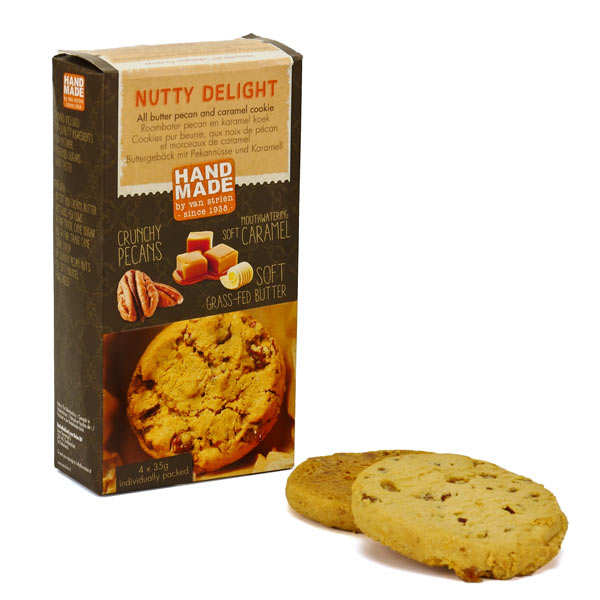 Butter Cookies With Pecan Nut and Toffee Van Strien