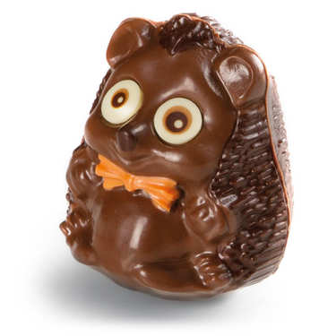 Funny Easter hedgehog in milk chocolate - Mister Funny Easter hedgehog in milk chocolate - Mister