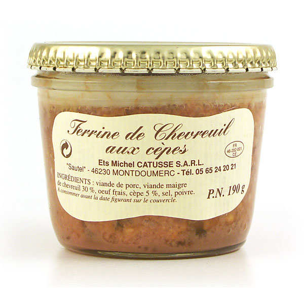 Terrine de chevreuil aux cèpes Michel Catusse