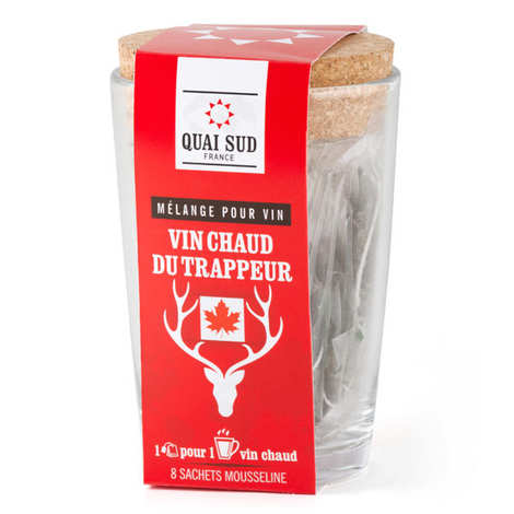 vinger Streven Pasen Canadian Mulled Wine Mix In Tea Bag With Its Glass - Quai Sud