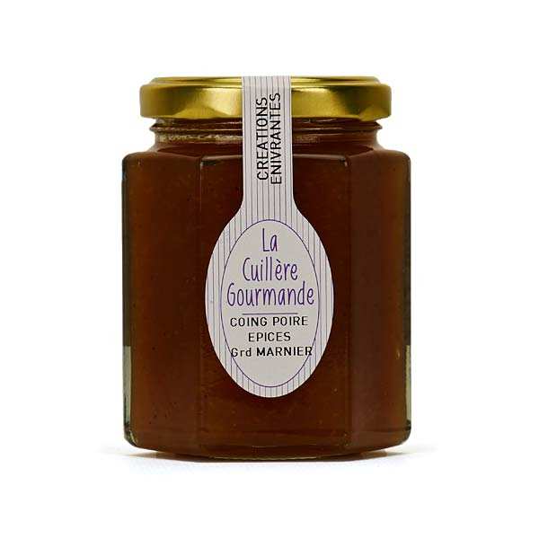 Confiture coing poire épices et Grand Marnier La Cuillère Gourmande