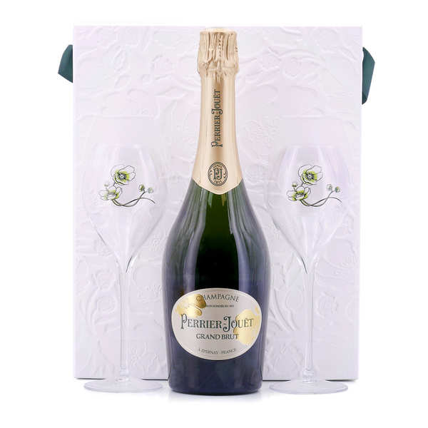 case of champagne flutes