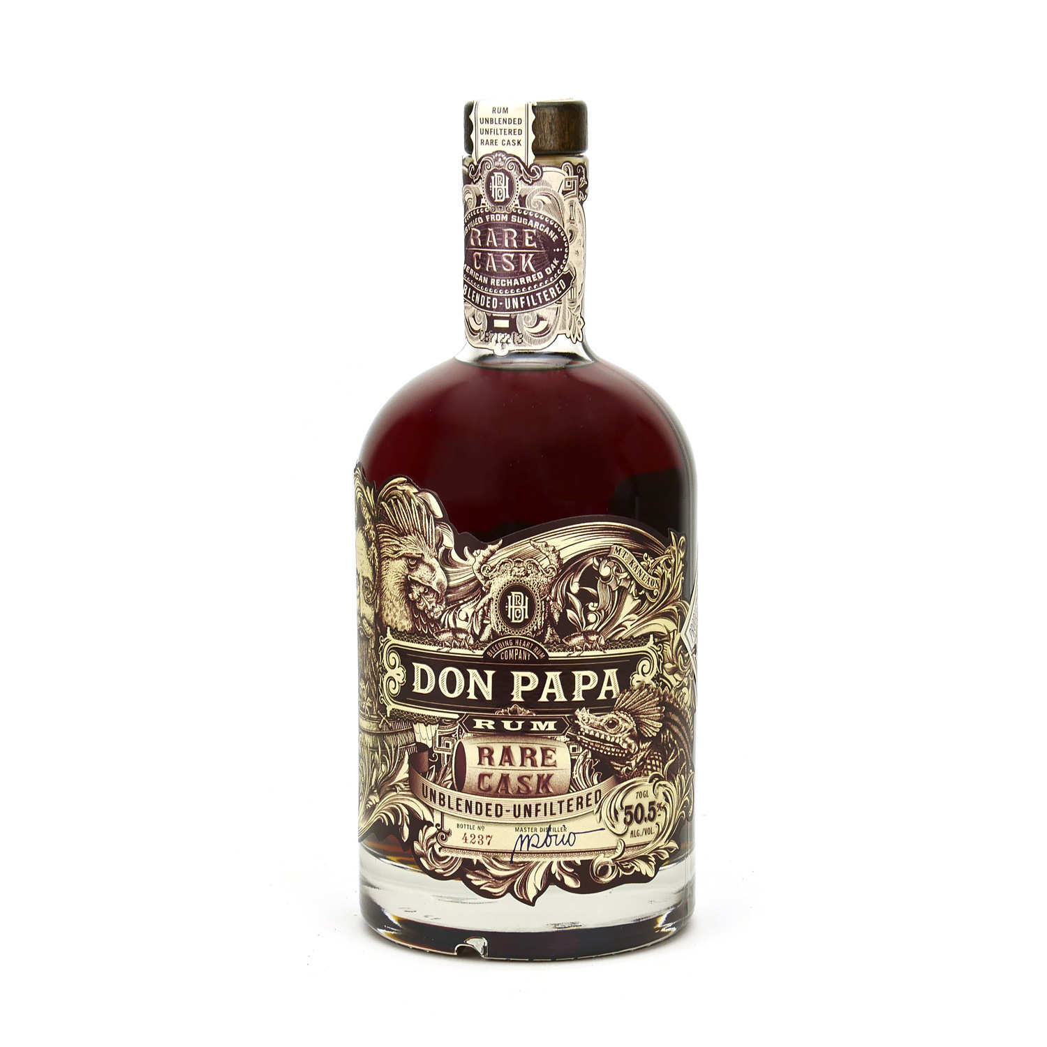 Don Papa Rare Cask - Small Batch Rum from the Philippines - 50.5% -  Bleeding Heart Rum Company