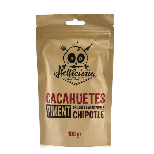 Cacahuètes au piment chipotle - Sachet de 100g