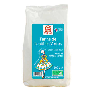 Organic green lentil flour Organic green lentil flour
