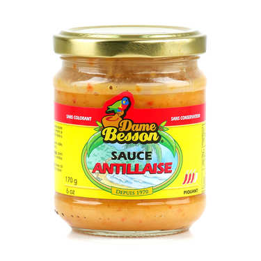 Sauce créoline de Guadeloupe - Originale - Dame Besson