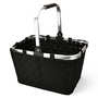 Black Basket With Pliable Aluminium Handles