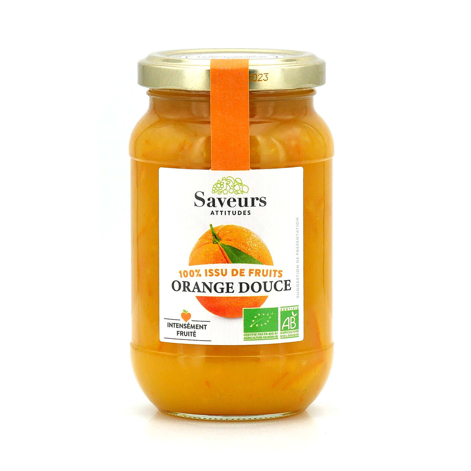 Organic Sweet Orange Jam With No Added Sugar Saveurs et Fruits