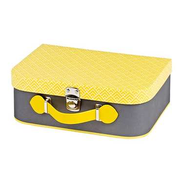 Grey and Yellow Little Suitcase Grey and Yellow Little Suitcase