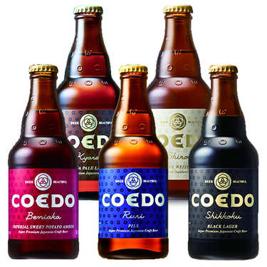 Assortiment de bières japonaises Coedo Assortiment de bières japonaises Coedo