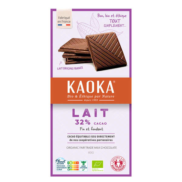 Pépites de chocolat - lait 36% bio - Kaoka