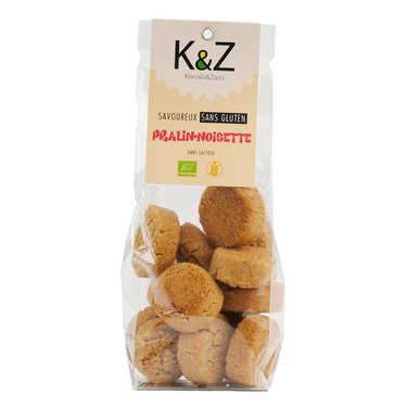 Organic Praline and Hazelnut Biscuits - Gluten and Lactose Free Organic Praline and Hazelnut Biscuits - Gluten and Lactose Free