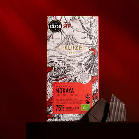 Cluizel - Tablette chocolat de plantation - Mokaya Noir 75% bio